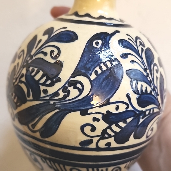 Vintage small Korond Polish pottery jug vase - Picture 4 of 8